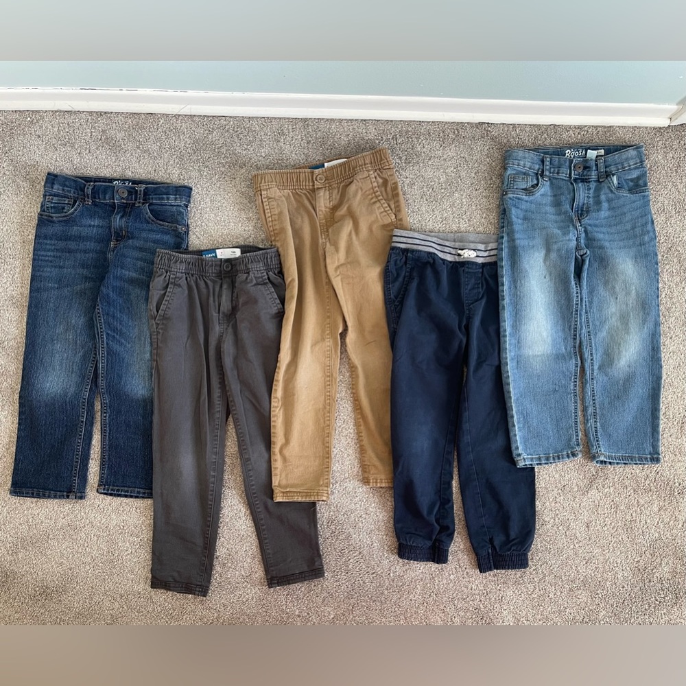 Boys pants/jeans bundle - size 5t jeans and size 6 pants